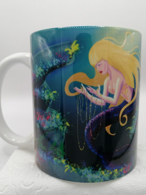 Treasure hunting mermaid Art-Mug - Afbeelding 4