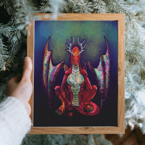 Guardian dragon Art Print