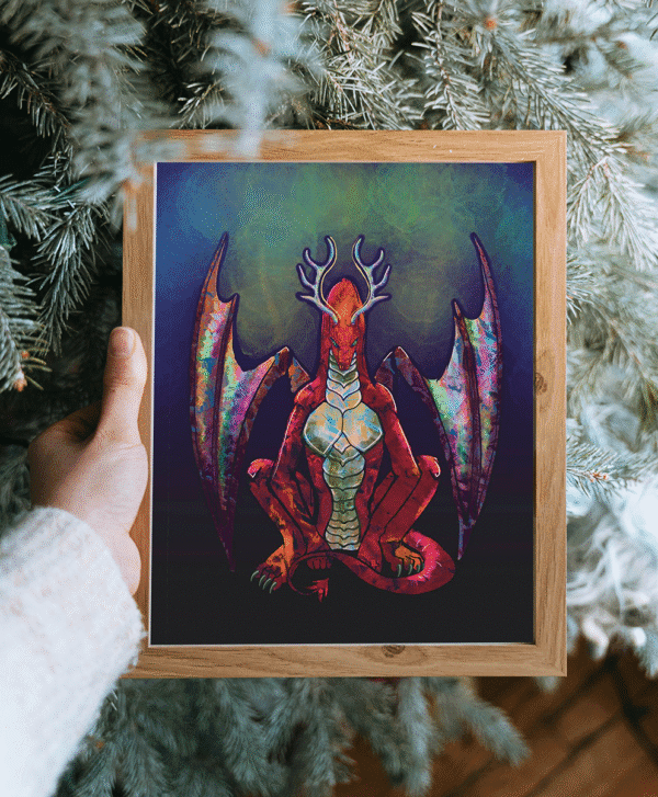 Guardian dragon Art Print